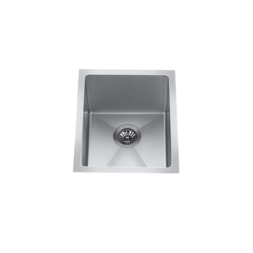 CraftX 15-in Type 304 Stainless Steel Near-Zero Bar Sink