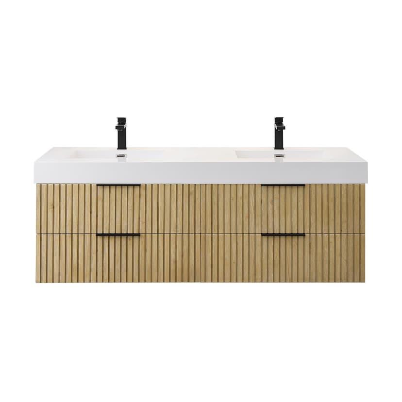 Altair Livia Wall Mounted Double Vanity with Sink