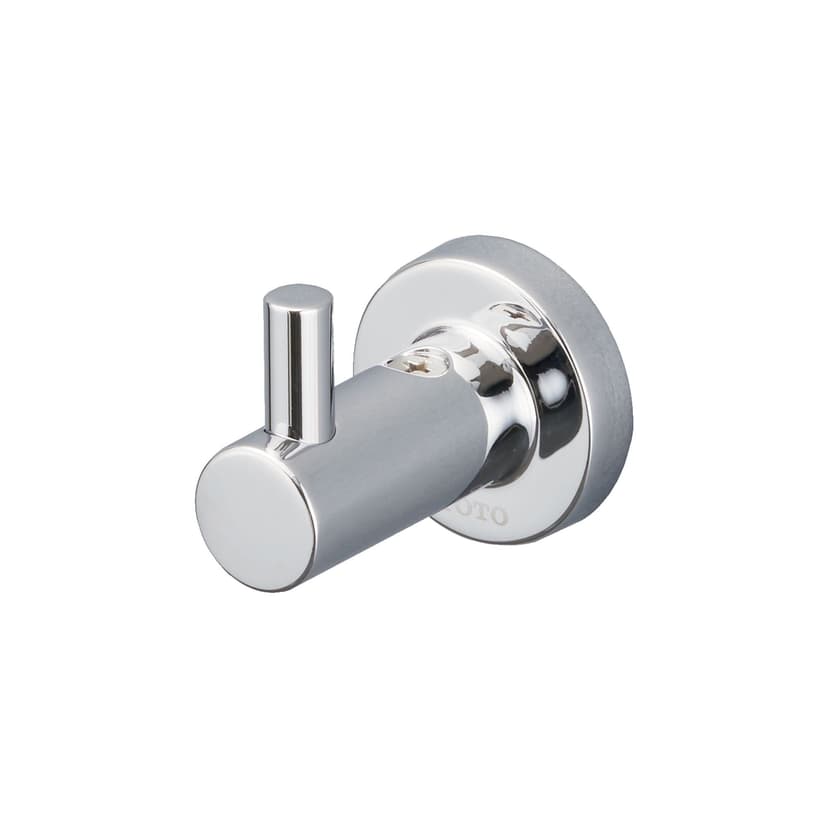 Toto Series L Round Silver Solid Metal Accent Robe Hook