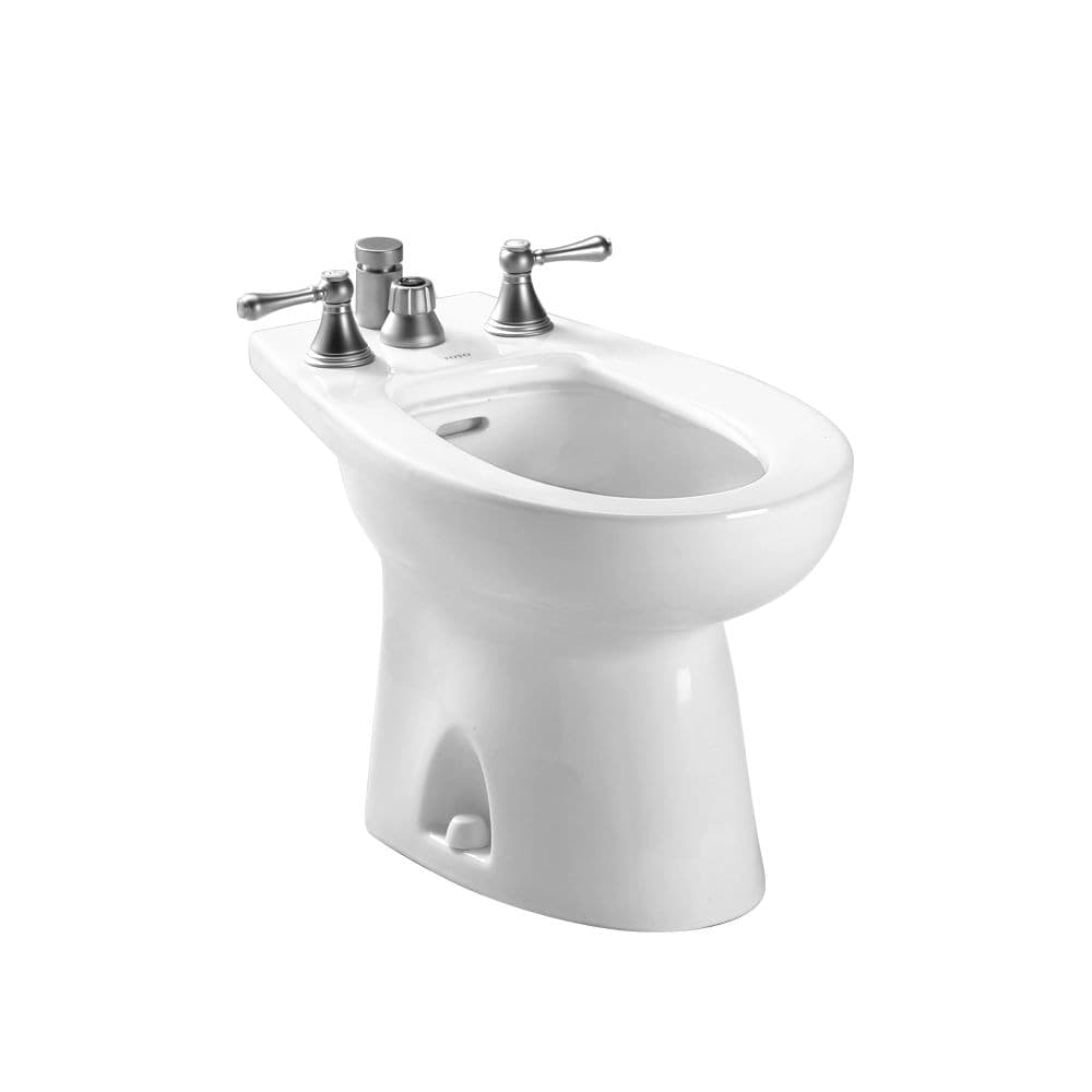 Toto Piedmont Cotton Vertical Spray Bidet with Overflow Protection