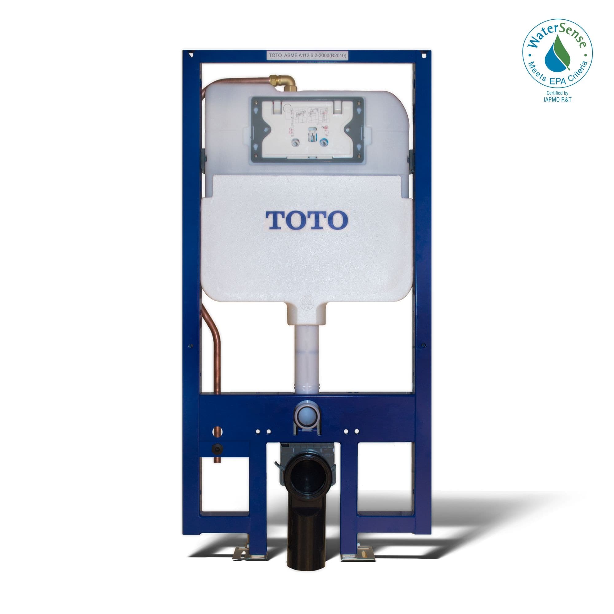 Toto CCT 0.9/1.28-GPF In-Wall Tank System with Copper Pipe, Tank Only
