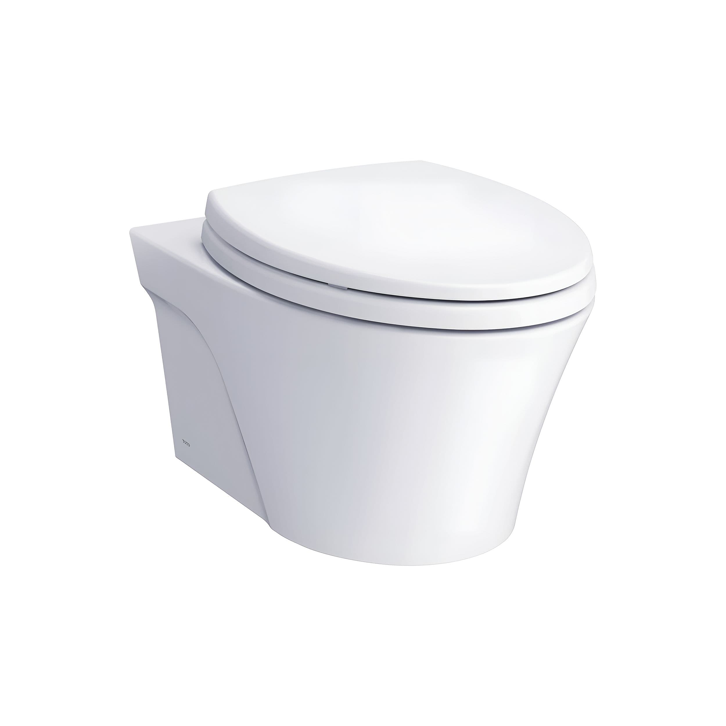 Toto AP Elongated Cotton Wall-Mount Bowl with Tornado Flush, Bowl Only