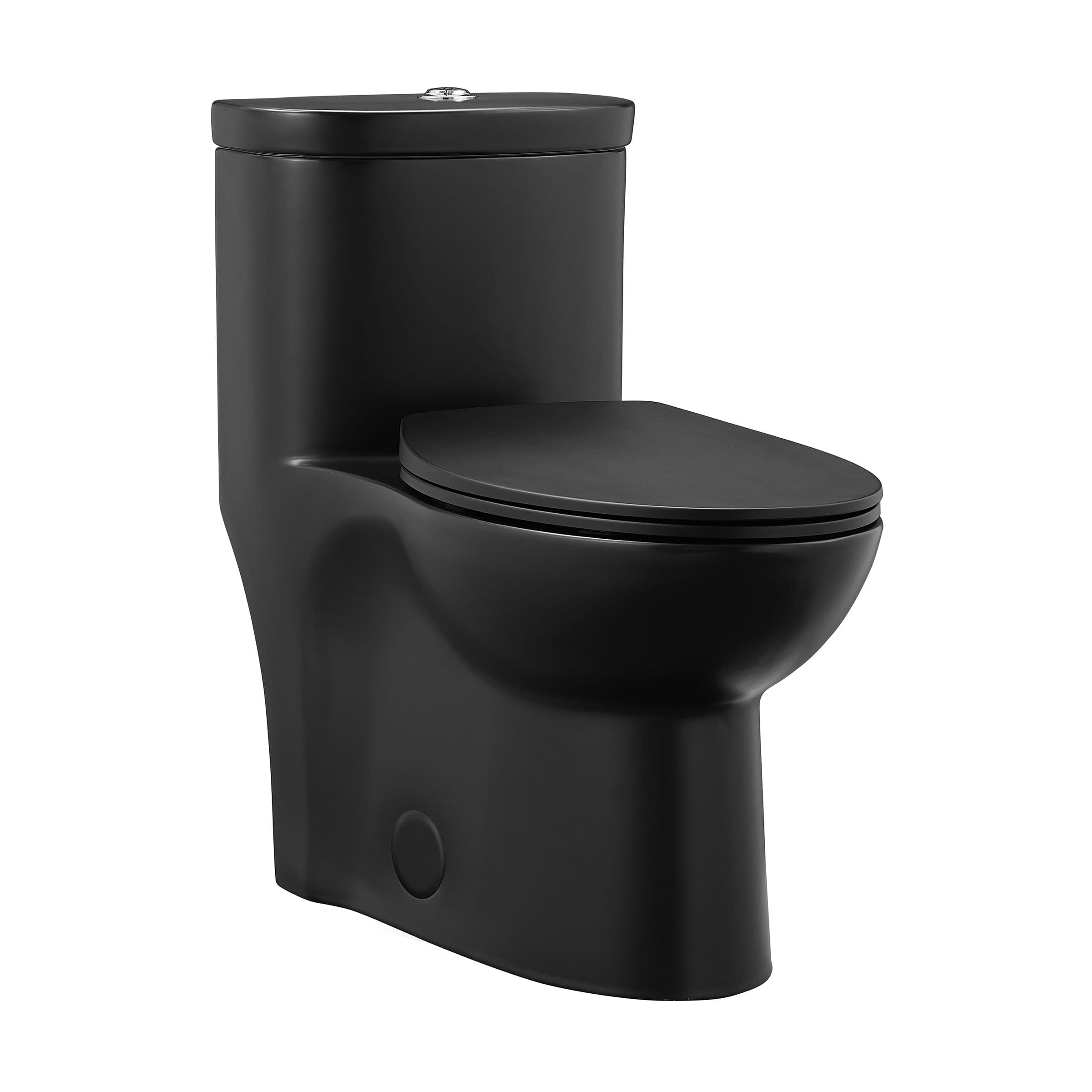 Swiss Madison Sublime Elongated Toilet Dual Flush, Matte Black