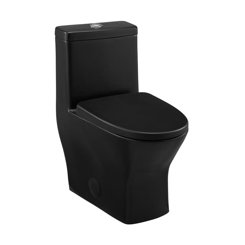 Swiss Madison Sublime II Round Toilet Dual Flush, Matte Black
