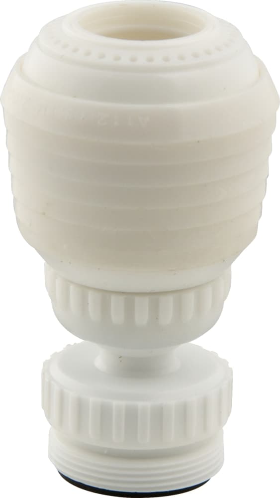 PlumbShop Swivel Aerator with Plastic Ball Joint, White
