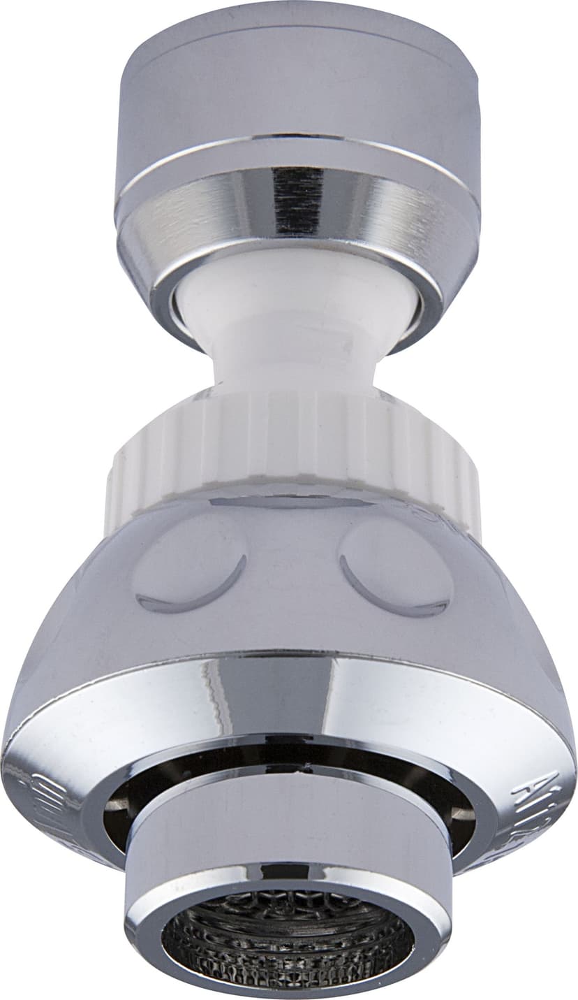 PlumbShop Bathroom Faucet Double-Swivel Aerator, White