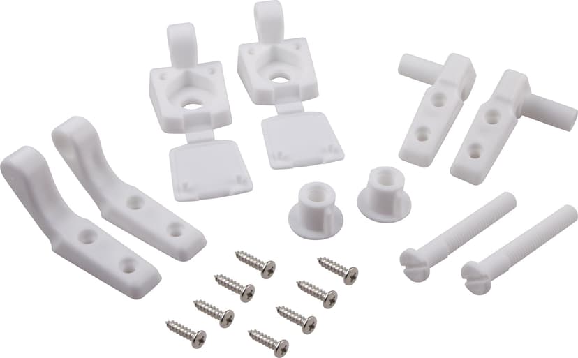 PlumbShop Toilet Seat Hinge Set for Wooden or Padded Seats