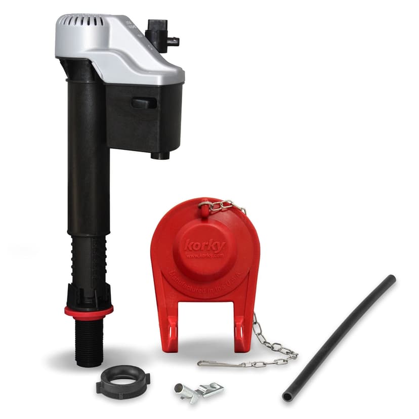 Korky QuietFILL Platinum Fill Valve and Toilet Flapper Kit, 2-in