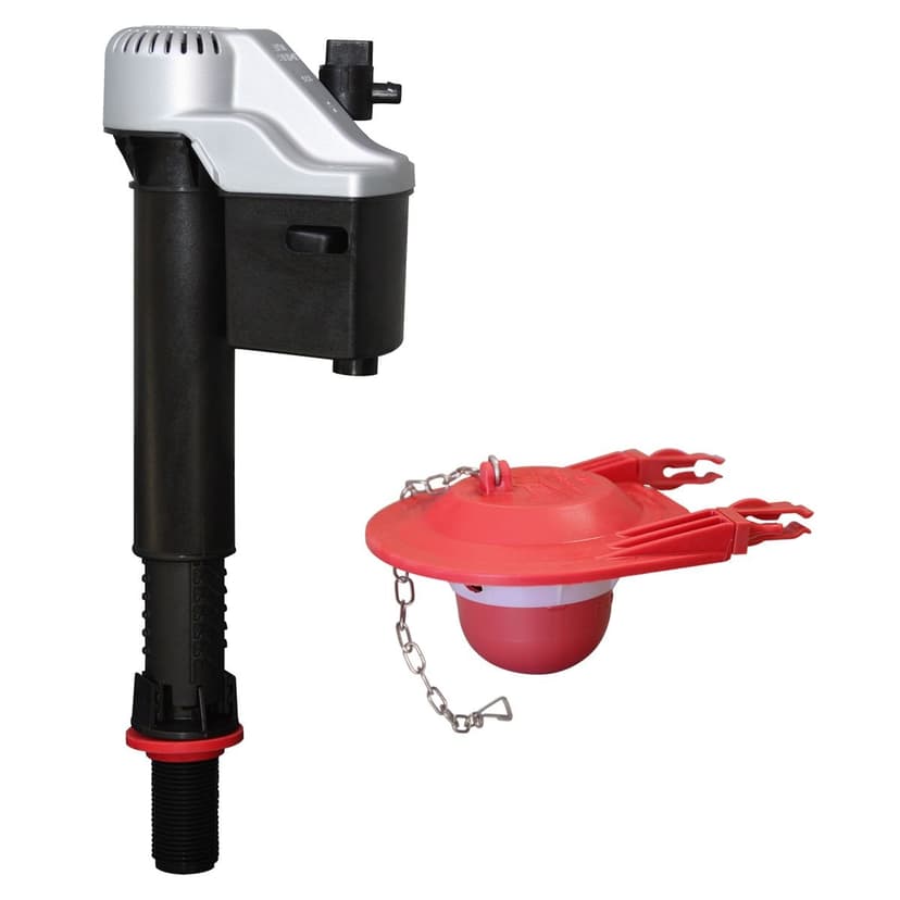Korky QuietFILL Platinum Fill Valve & Universal Toilet Flapper, 3-in