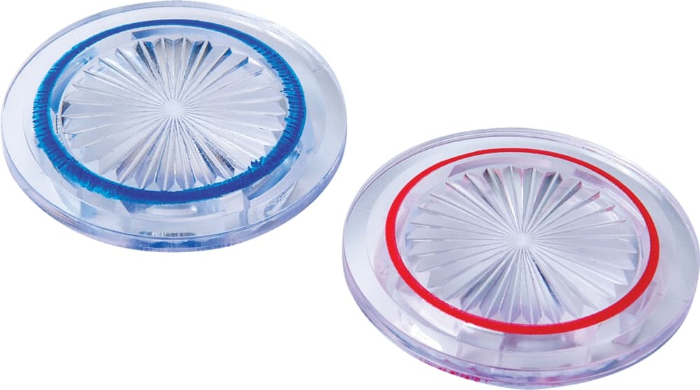 PlumbShop EMCO Handle Hot & Cold Insert Button Set, Large, Twin Pack