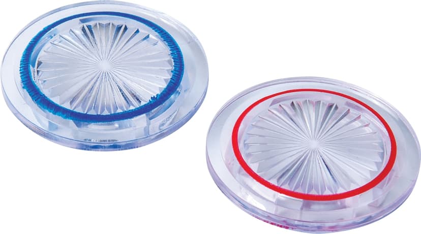 PlumbShop EMCO Handle Hot & Cold Insert Button Set, Large, Twin Pack
