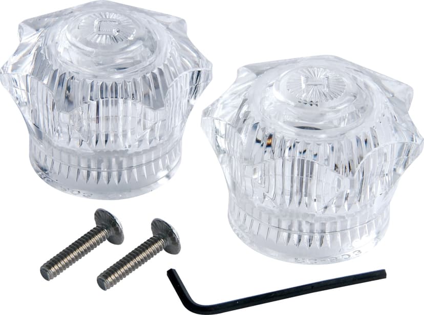 PlumbShop Handle Kit, Clear, Acrylic, 1-pk