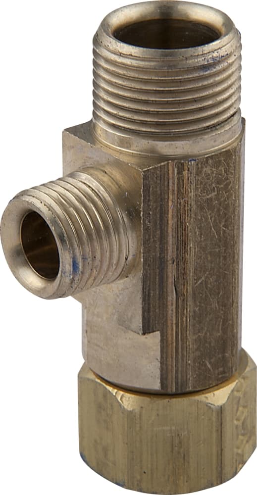 PlumbShop Brass Retro Fit Valve, 3/8 x 3/8 x 1/4-in, 1-pk