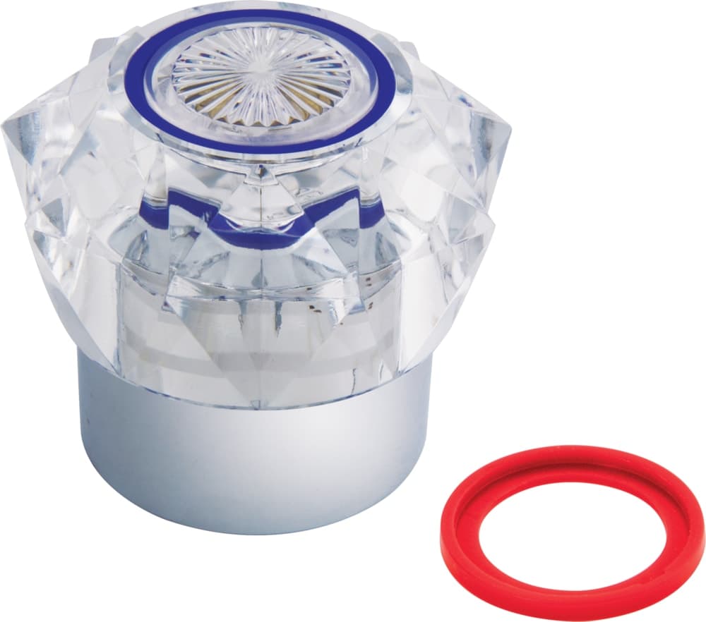 PlumbShop EMCO Sapphire Handle Insert Button Set, Acrylic, Large