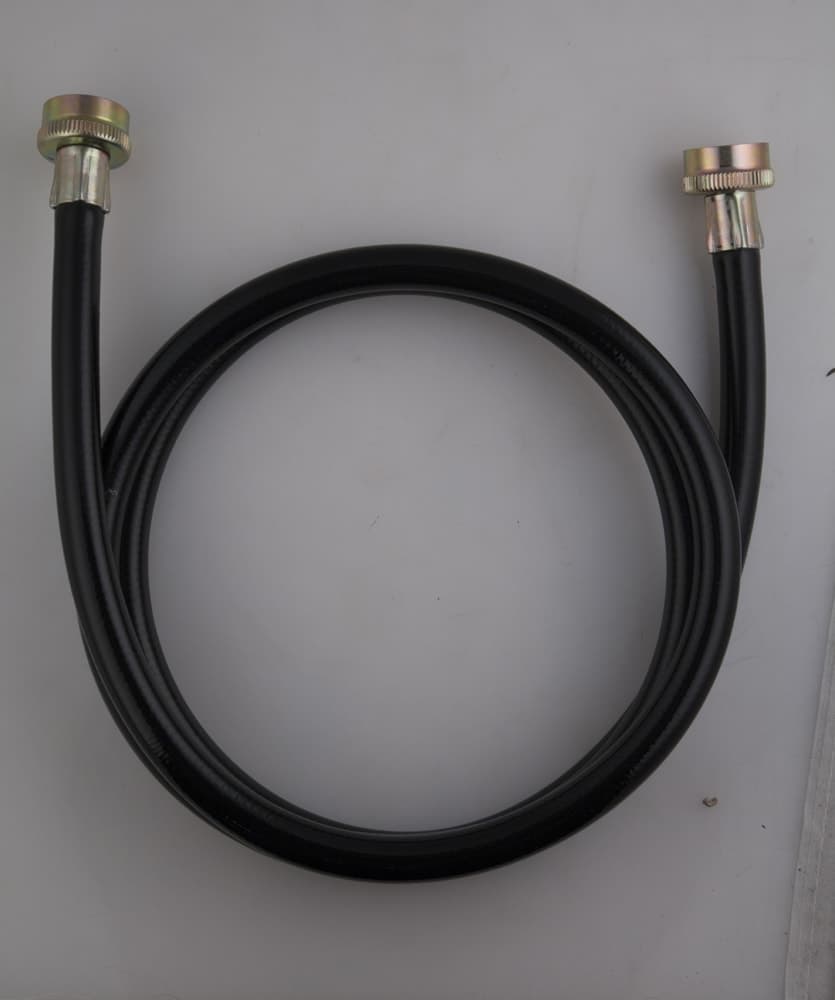 PlumbShop High Pressure PVC Washing Machine Connector, Black, 3/4-in x 6-ft