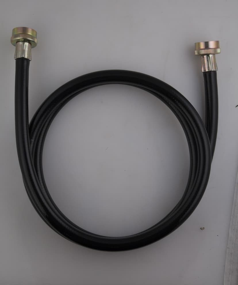 PlumbShop High Pressure PVC Washing Machine Connector, Black, 3/4-in x 6-ft