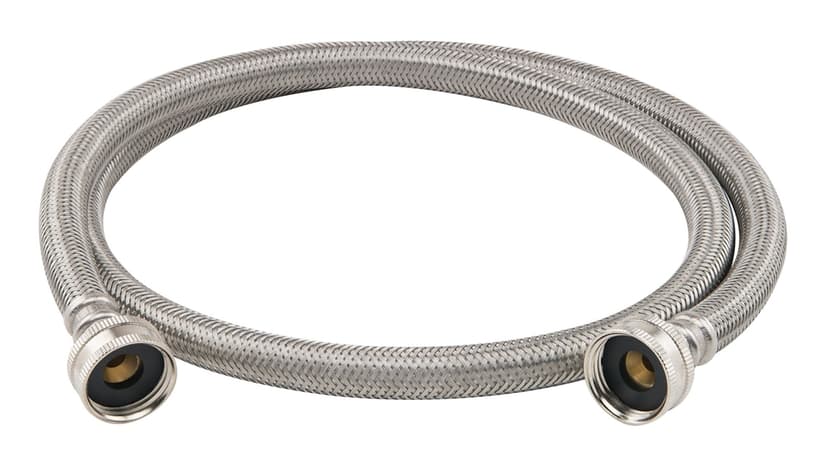 PlumbShop High Pressure Stainless Steel Washing Machine Hose, 48-in