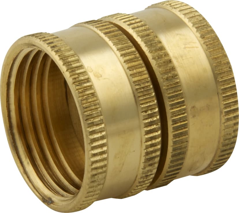 PlumbShop Brass Hose Adapter, 3/4 x 3/4-in FH Swivel