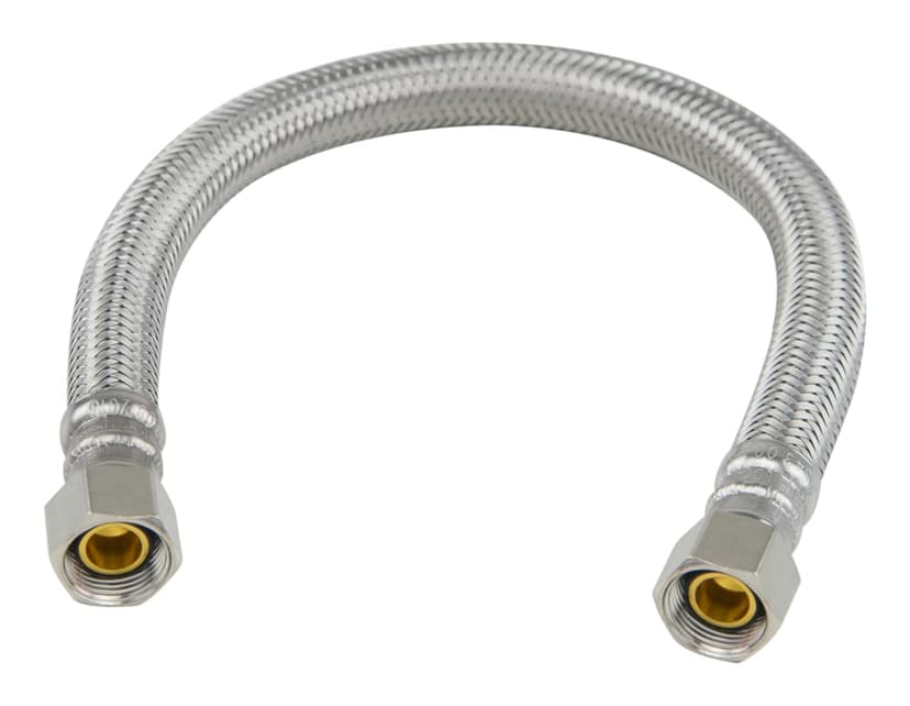 PlumbShop Stainless Steel Dishwasher Connector, 12-in