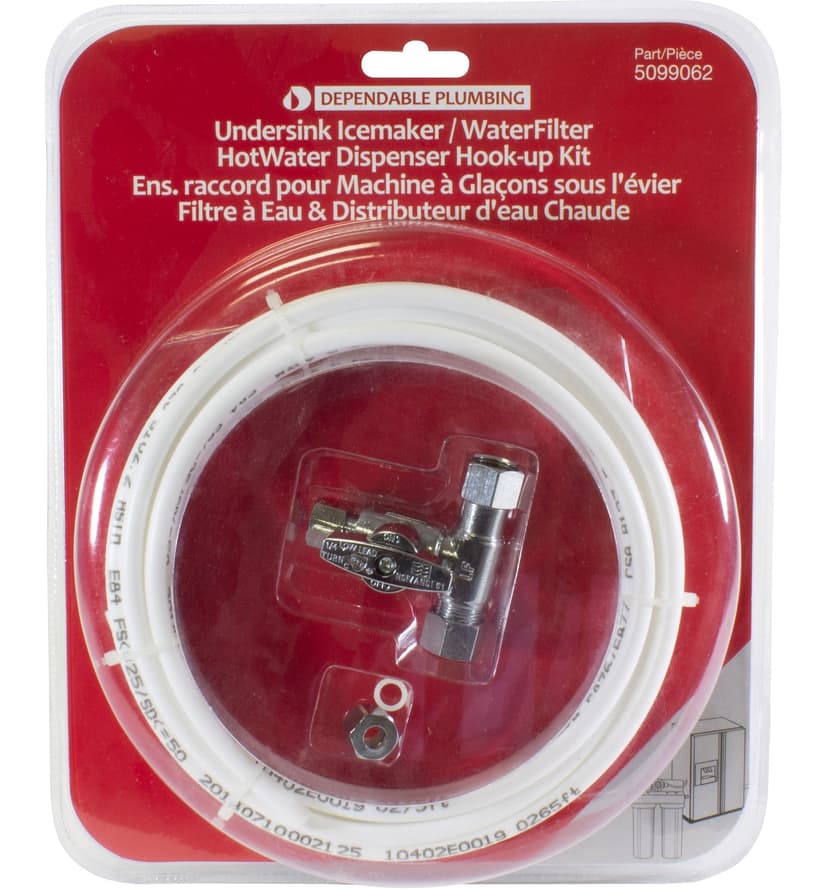 Ice Maker/Water Filter Connector Kit with 1/4-in Pex Tubing