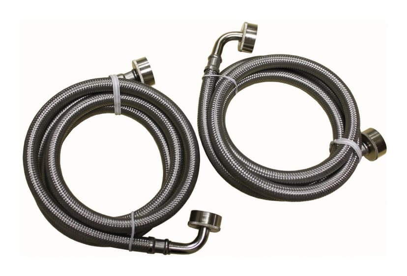 Waterline Braided Universal Washing Machine Supply Kit with Elbow Inlets, 60-in (152.4 cm)