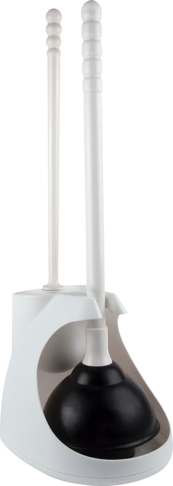 PlumbShop 2 'N 1 Brush & Plunger Combo, White