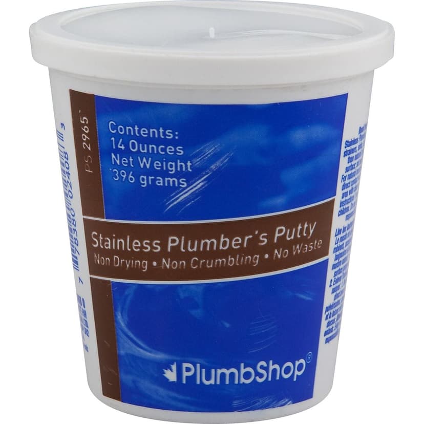 PlumbShop Stainless Plumber's Putty, 14-oz