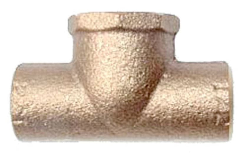 Bow Copper Tee, Female Pipe Thread, 1/2-in