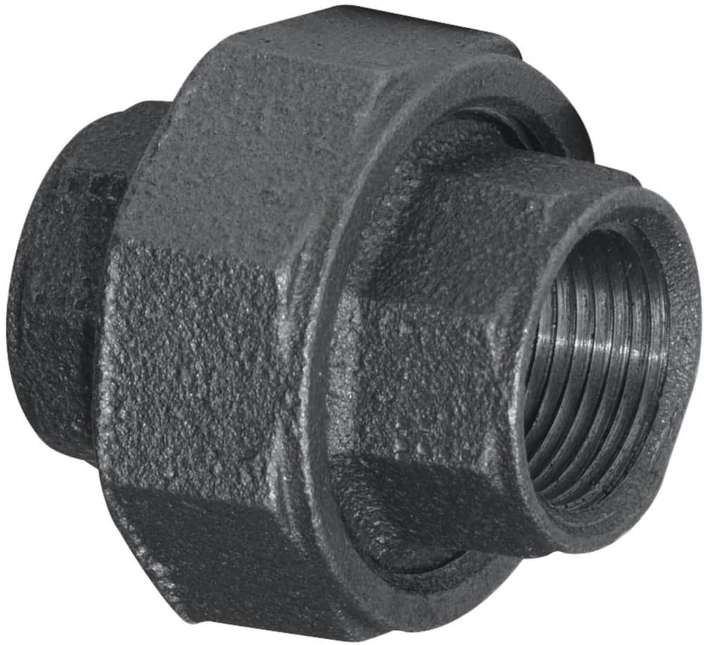 Aqua-Dynamic Galvanized Black Iron Fitting Union, Male Pipe Thread, 3/4-in