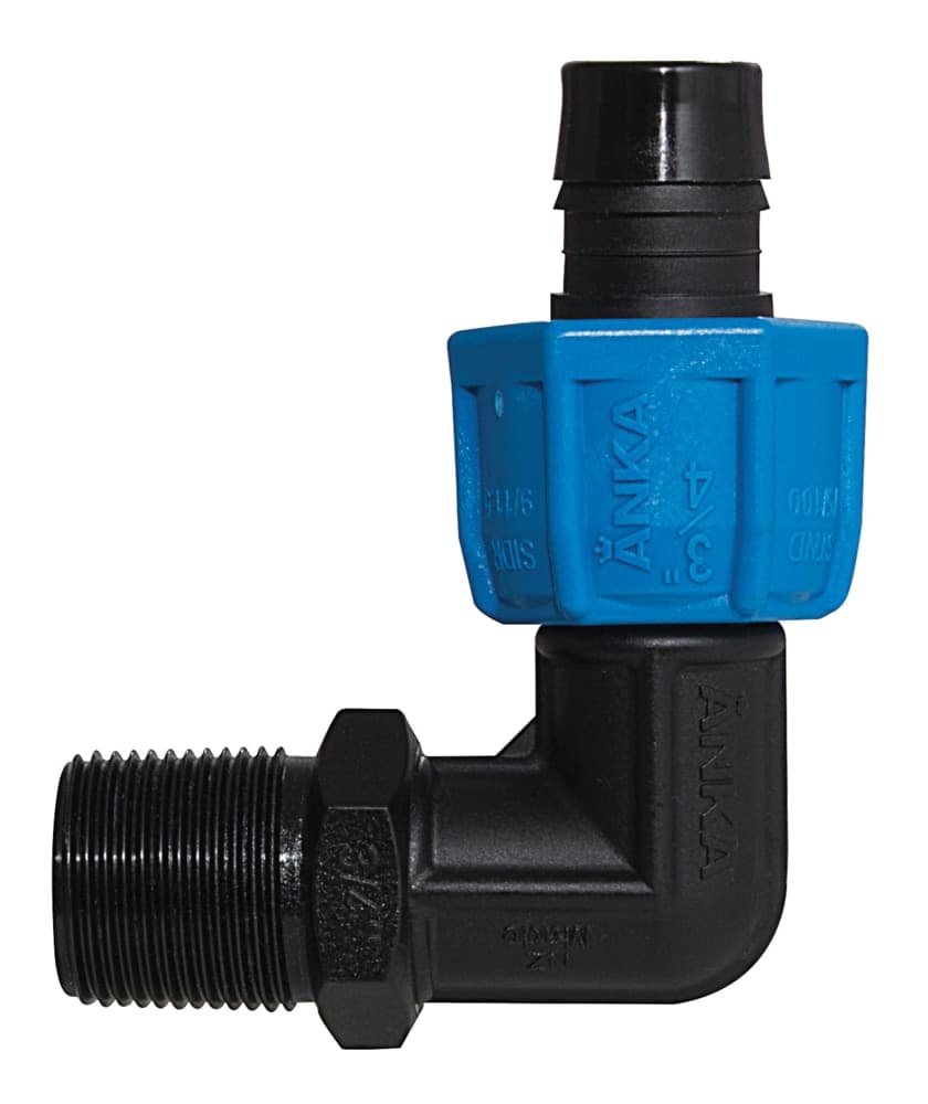 Watts ANKA Fiberglass Reinforced Nylon Male Elbow Pipe Fitting with NPT Connection, 3/4 x 3/4-in