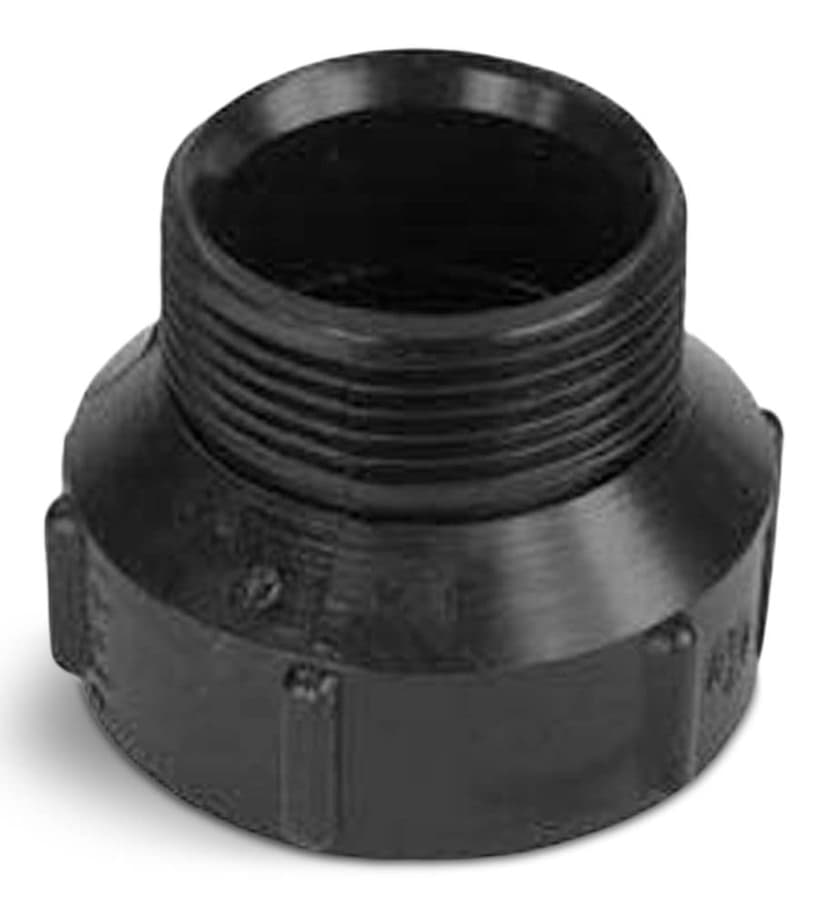 Bow ABS/DWV Male Adapter, Black, 2-in