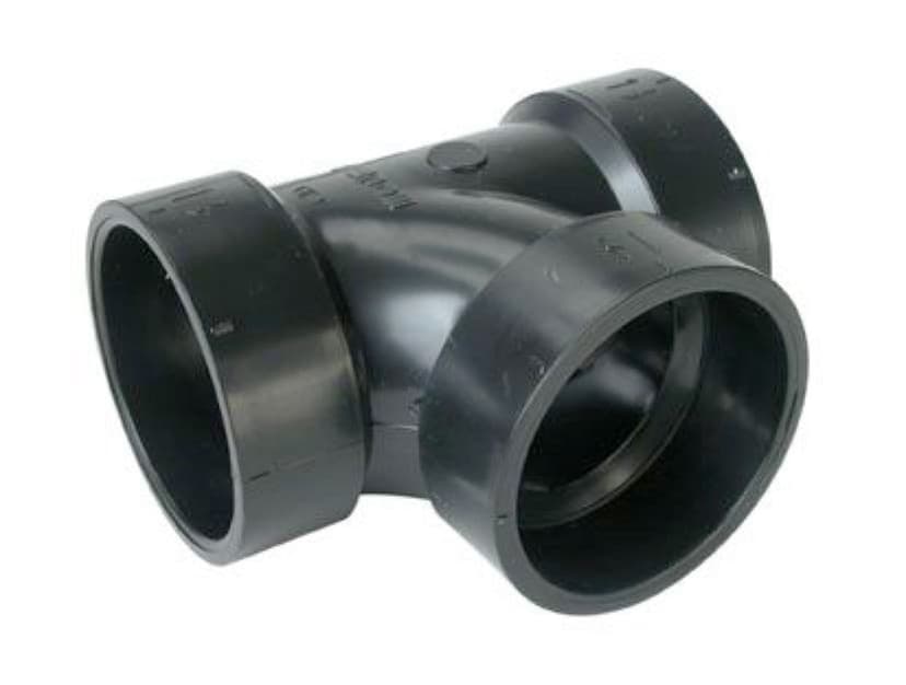Bow ABS/DWV Sanitary Tee, Black, Assorted Sizes
