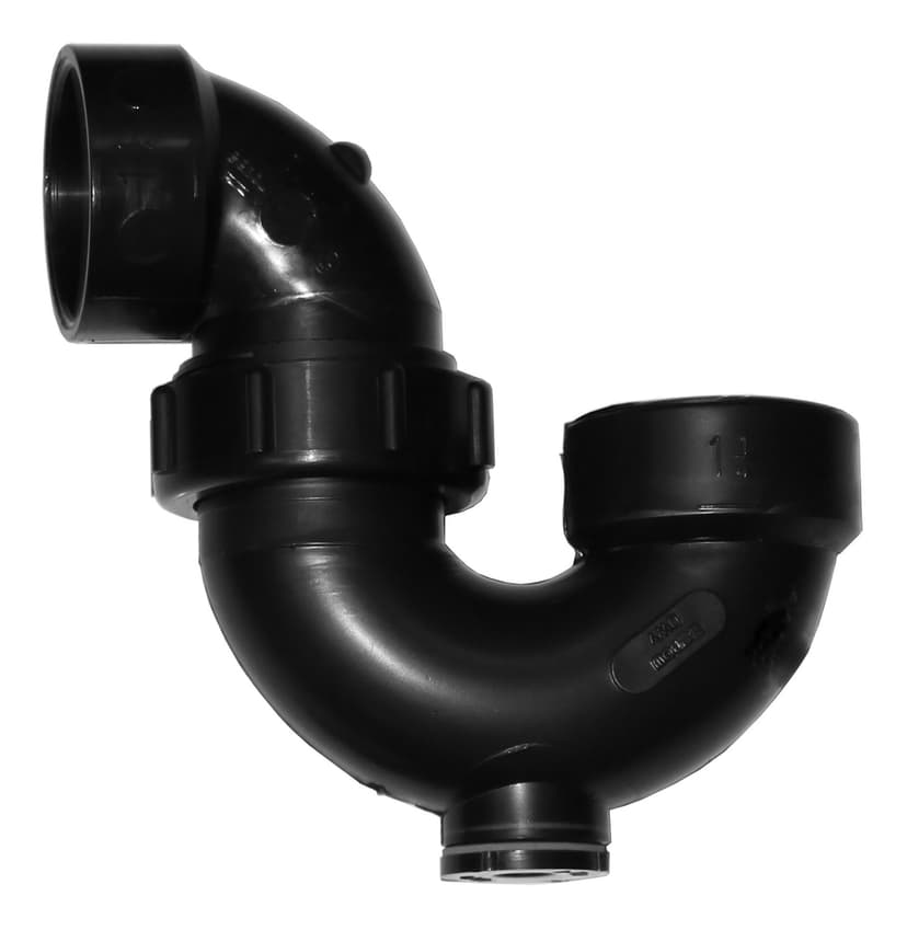 Bow ABS P-Trap with Clean-Out Fitting, 1-1/4-in