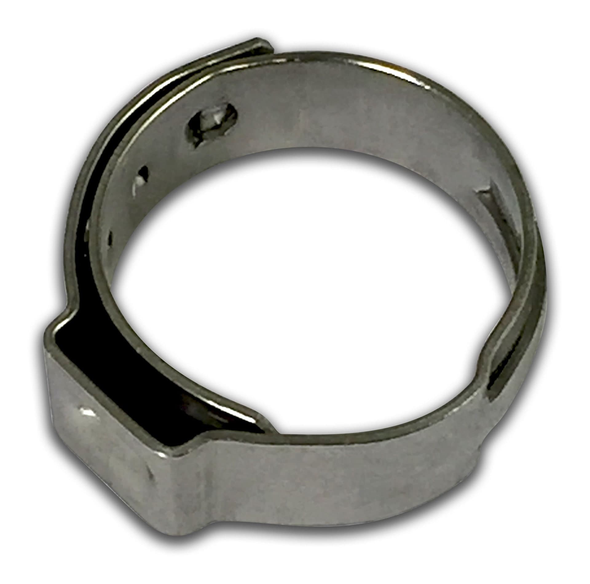 Waterline Stainless Steel Clamp for PEX Pipes, 1/2-in, 50-pk