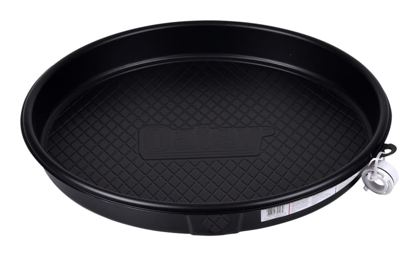 Oatey Plastic Water Heater Pan, Black, 24-in
