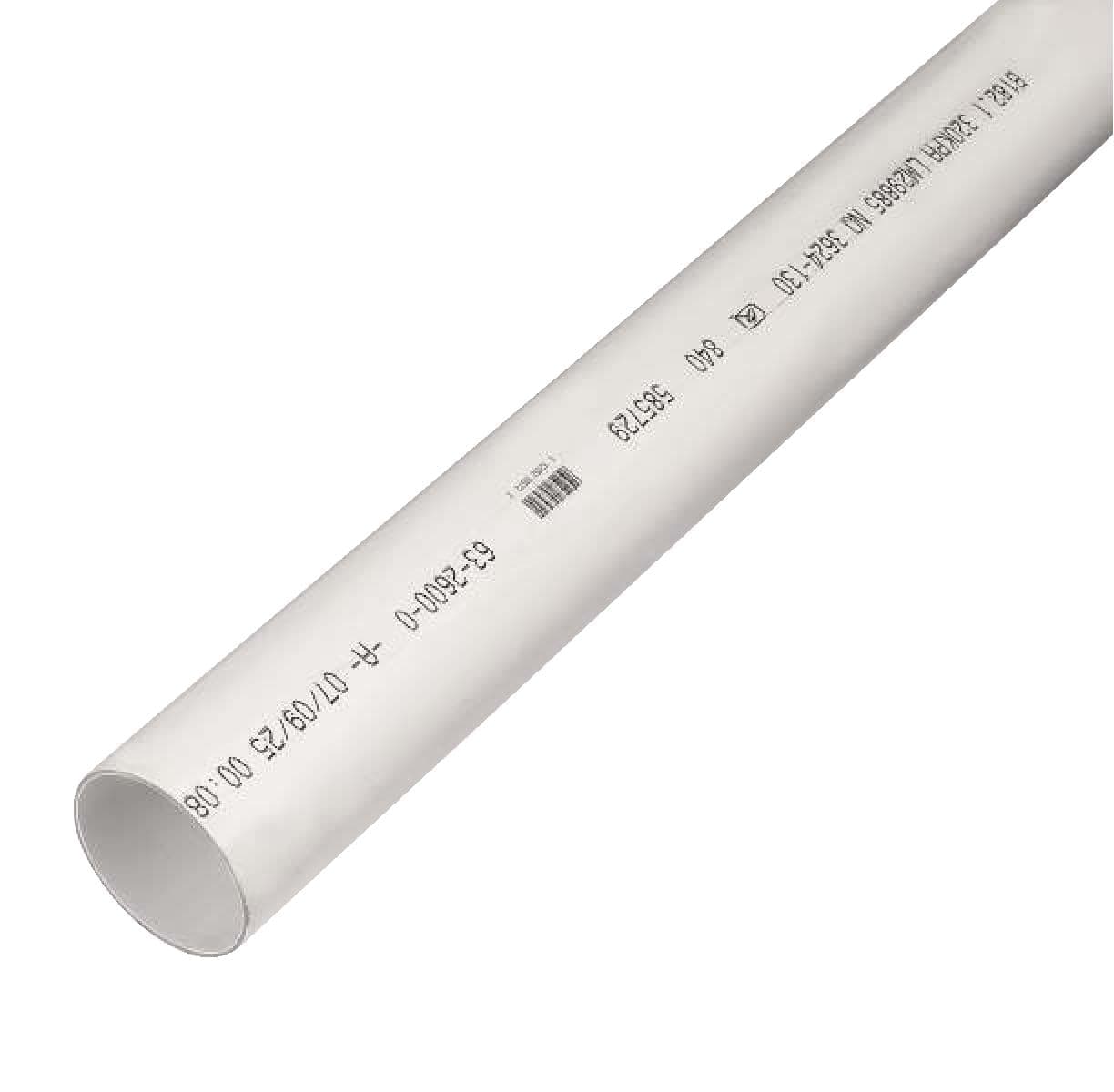 Ipex PVC Sewer Pipe for Sewer and Drainage Fitting, White, Assorted Sizes