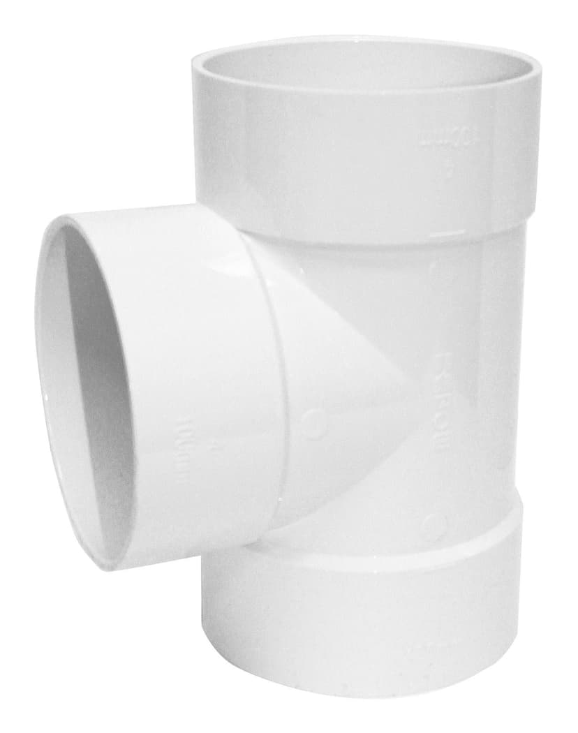 IPEX Straight PVC Tee, 4-in