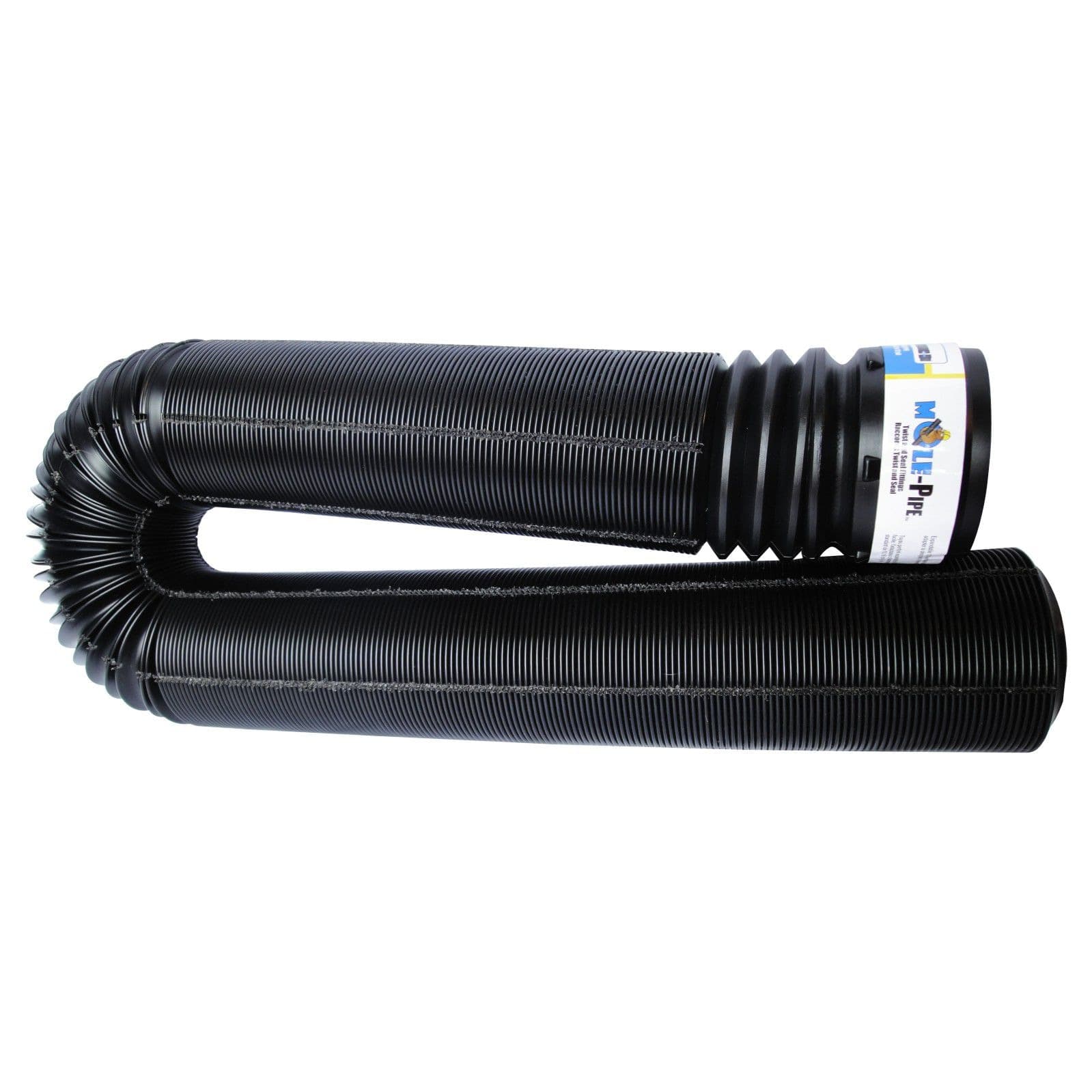 MOLE-Pipe Twist and Seal Easy-Bend Perforated Pipe, 12-ft