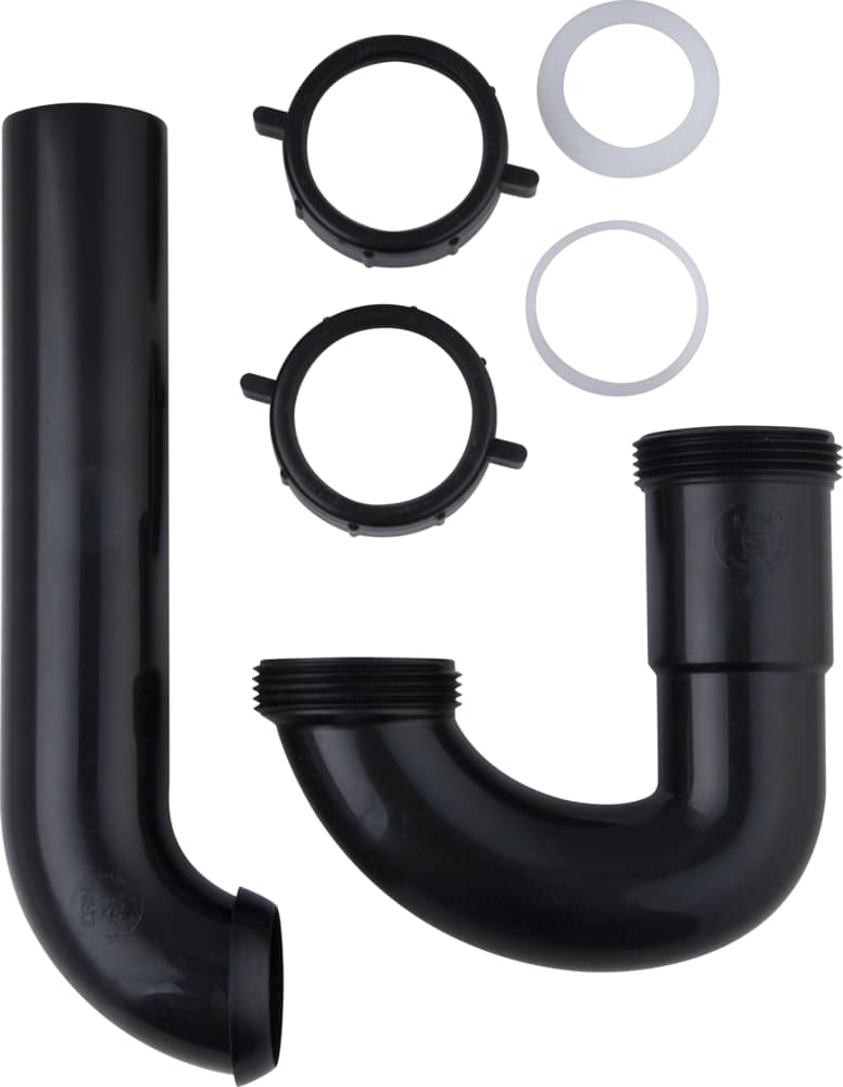 PlumbShop Poly P-Trap Wall Slip Connection, 1-1/2 x 1-1/2-in or 1-1/4-in