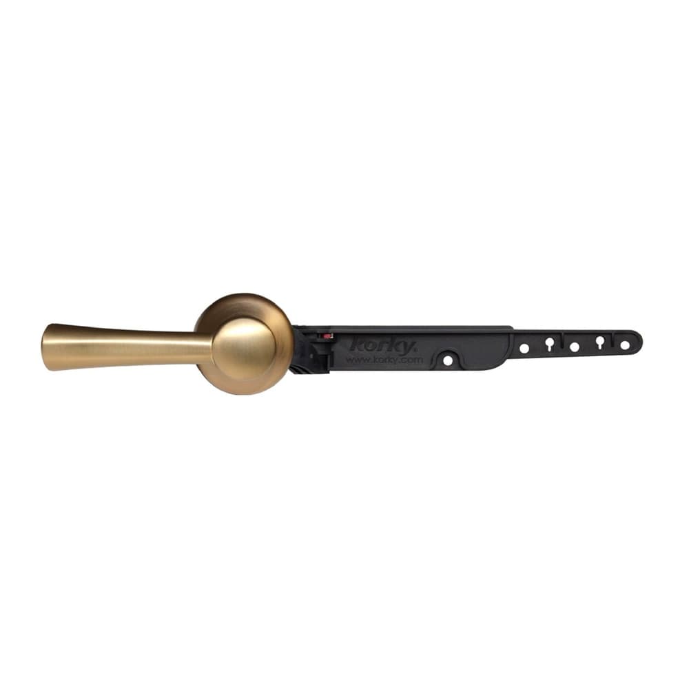 Korky StrongARM® Toilet Tank Flush Handle & Lever/Arm, Brushed Gold