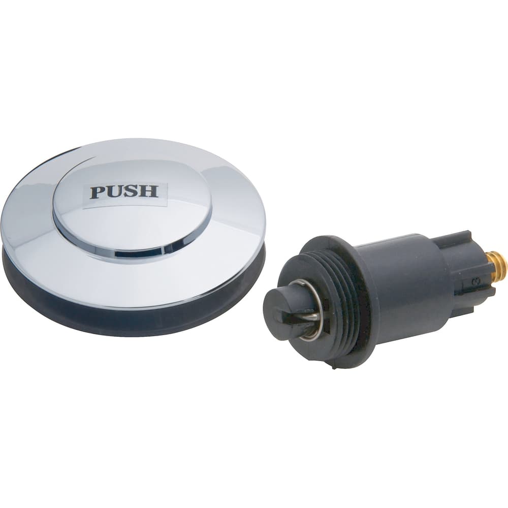 PlumbShop Shower Drain Clicker Bathtub Drain Plug Stopper, Chrome