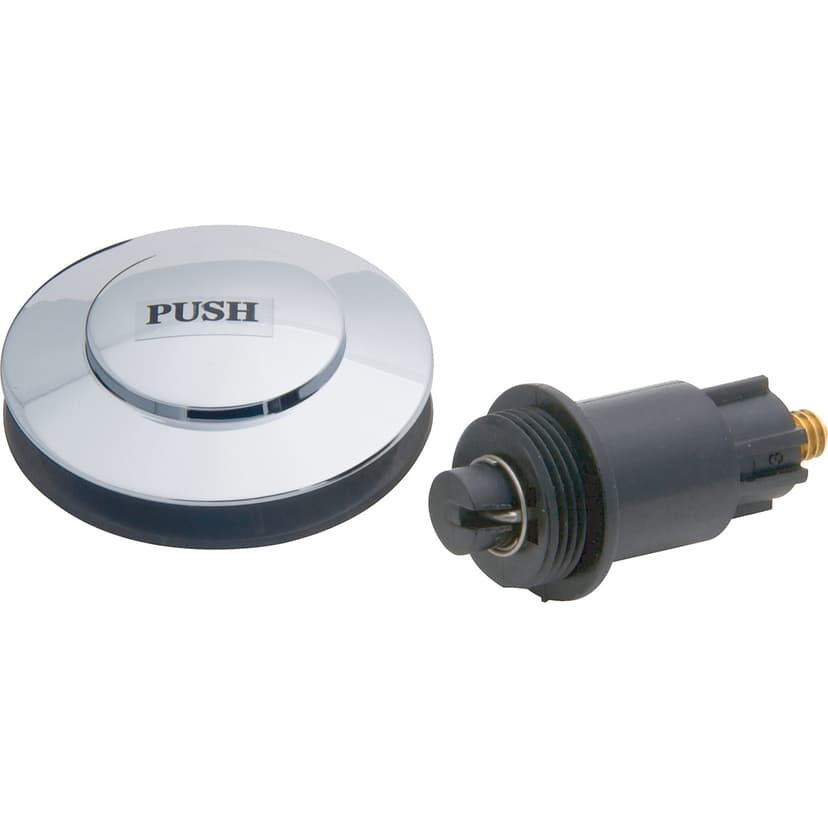 PlumbShop Shower Drain Clicker Bathtub Drain Plug Stopper, Chrome