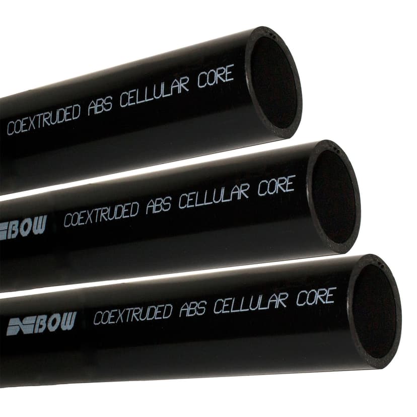 Bow ABS Cell Core Foam Pipe with Corrosion Resistance, 2-in x 6-ft