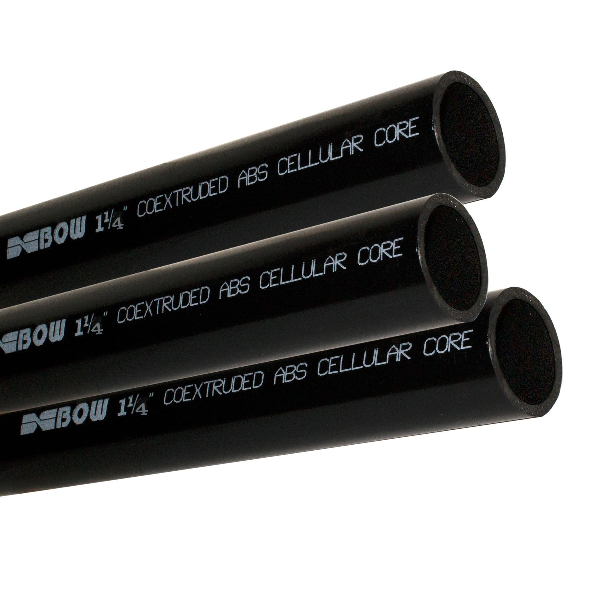 Bow ABS Cell Core Foam Pipe with Corrosion Resistance, 1-1/4-in x 12-ft