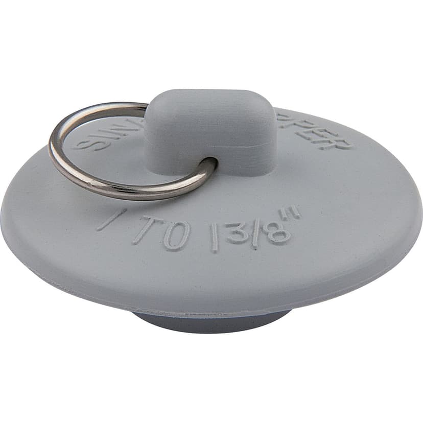 PlumbShop Long Life Rubber Sink/Basin/Drain Stopper, 1 to 1-3/8-in