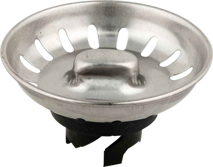 PlumbShop Stainless Steel Twist & Lock Kitchen Basket Strainer
