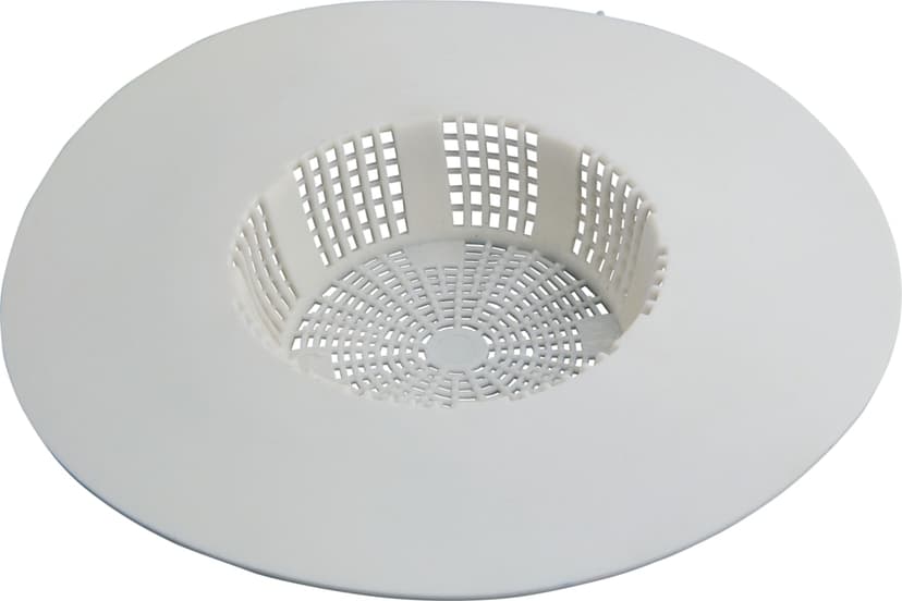 PlumbShop Plastic Hair Drain Guard/Sink Strainer, White