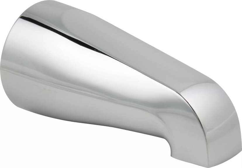 PlumbShop Universal Bathtub Spout with 1/2-in FIP Adapter, 3/4-in FIP Inlet, Chrome