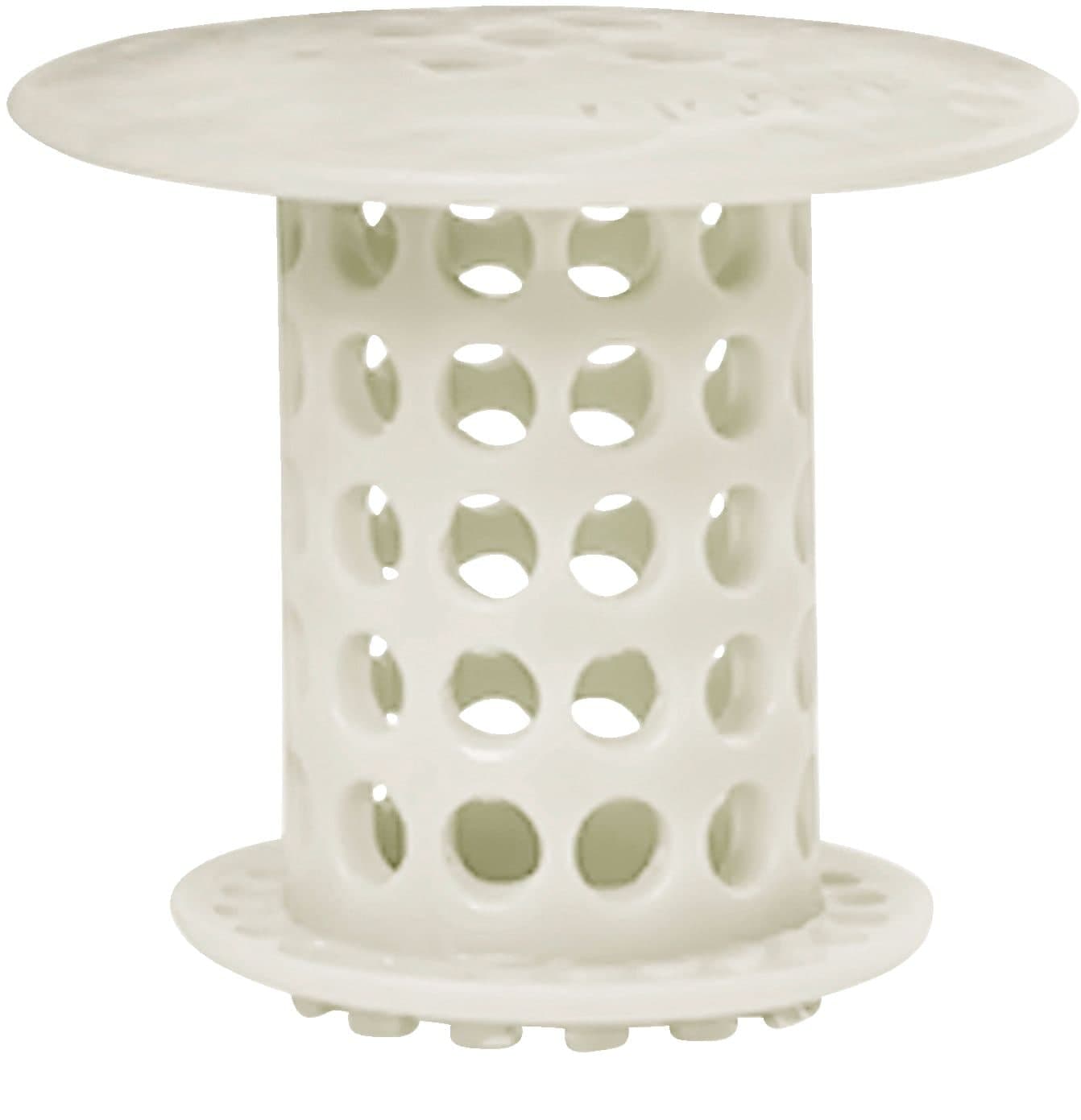 TubShroom Easy-Clean Bathtub Hair Catcher/Sink Strainer, White, for 1.5-in Drain
