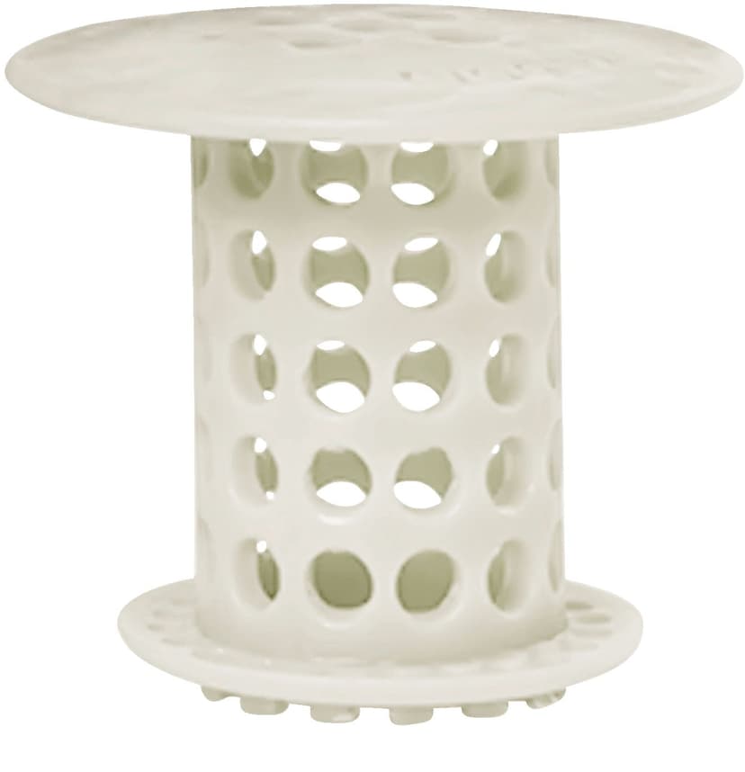 TubShroom Easy-Clean Bathtub Hair Catcher/Sink Strainer, White, for 1.5-in Drain